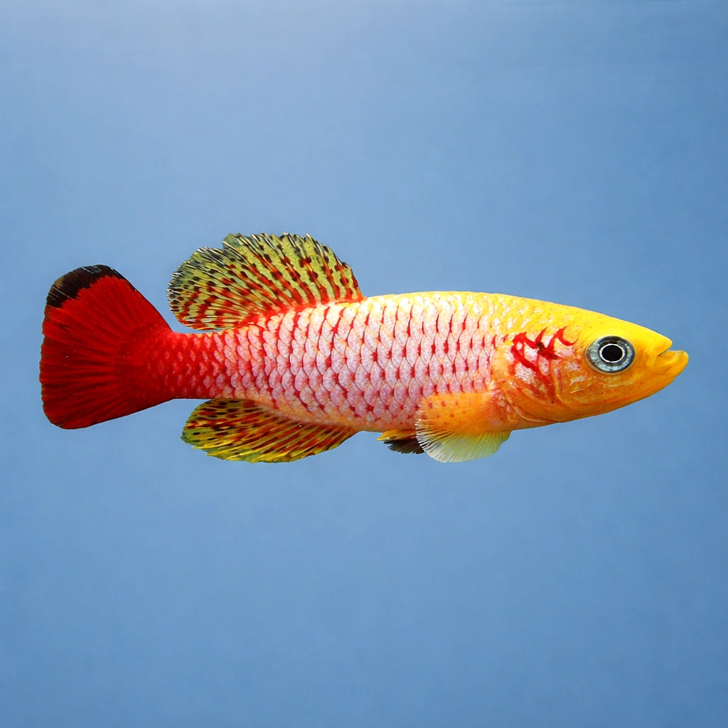 Gunther's Nothobranch gold — Nothobranchius Guentheri Zanzibar Gold Killifish - UK — A striking Zanzibar Gold killifish with…