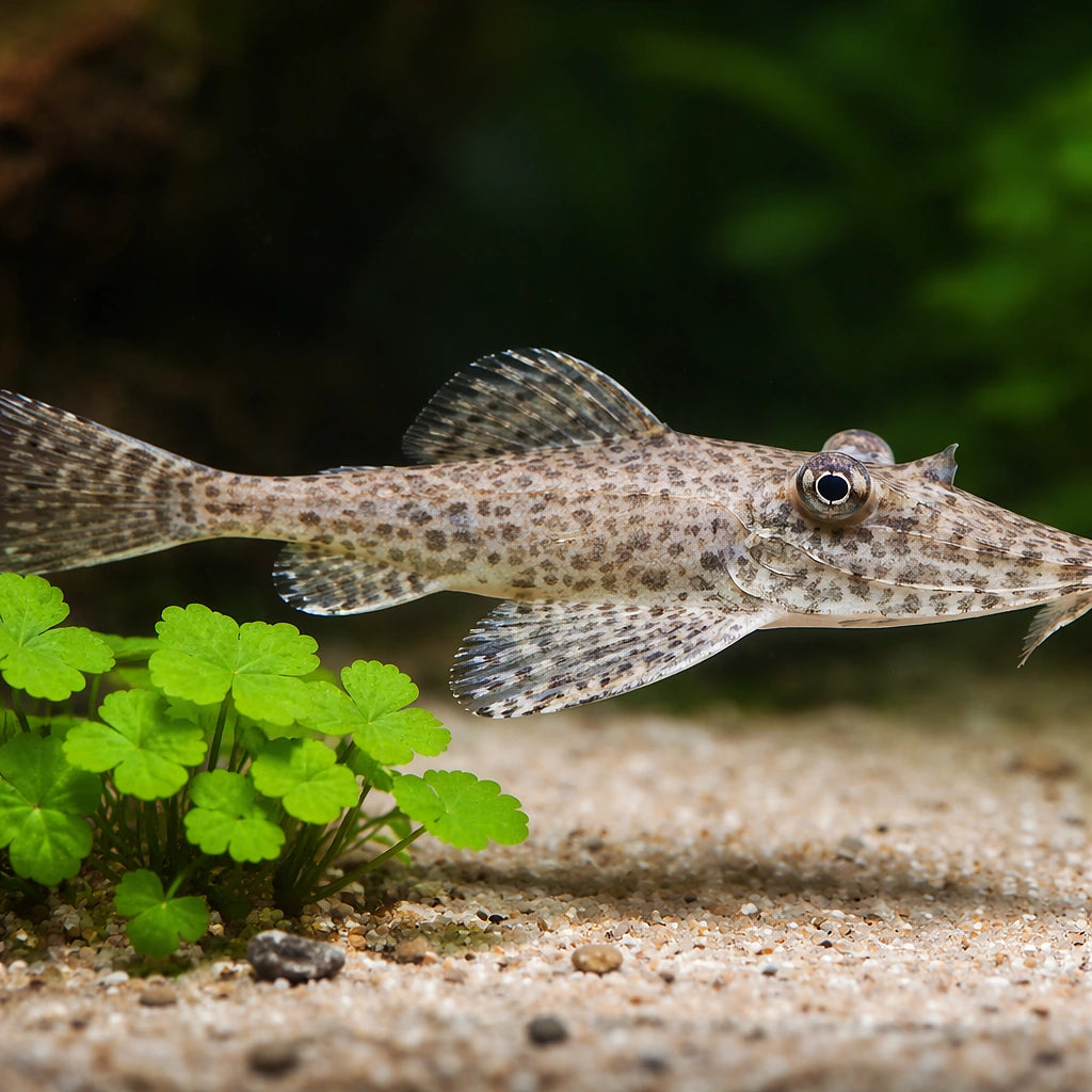 Knobnose Whiptail Catfish — tropical fish for sale UK — AI scale plant view