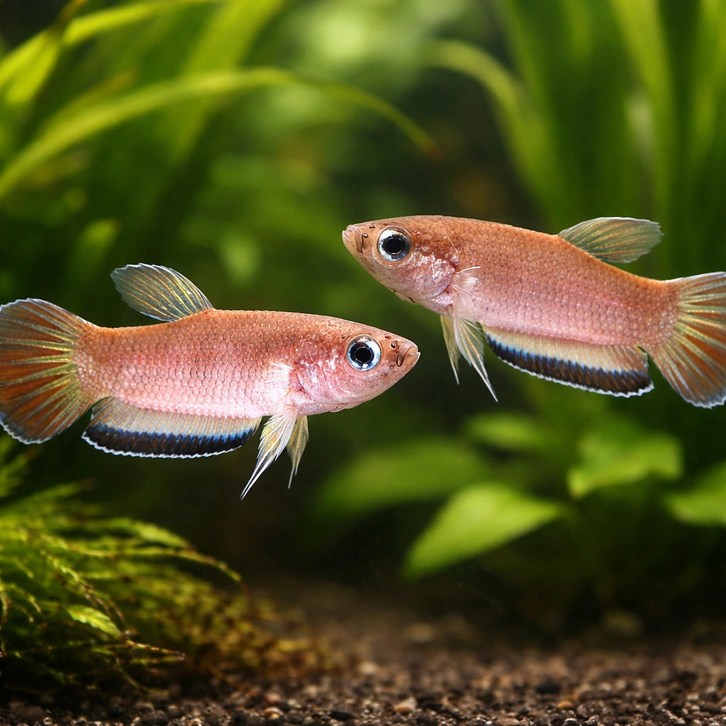 Krabi Mouthbrooding Betta — tropical fish for sale UK — AI pair planted view
