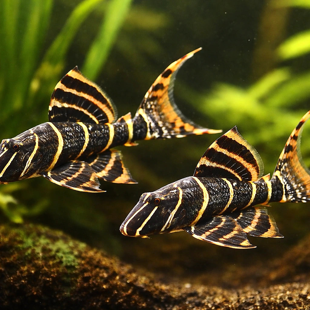 L 204 Panaque sp. 4 - — tropical fish for sale UK — AI pair planted view