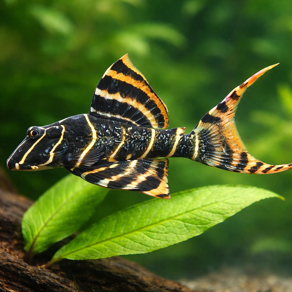 L 204 Panaque sp. 4 - — tropical fish for sale UK — AI scale plant view