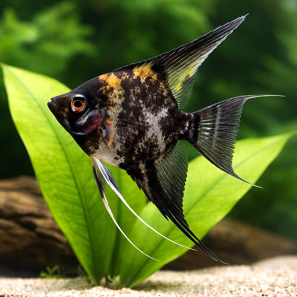 L Mix Angelfish - Pterophyllum scalare — AI scale plant view