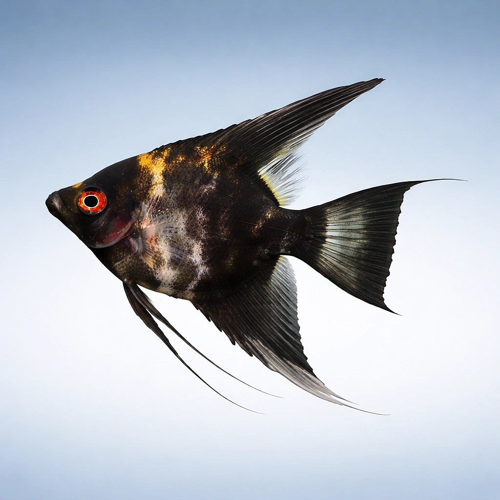 L Mix Angelfish - Pterophyllum scalare — AI side clean view
