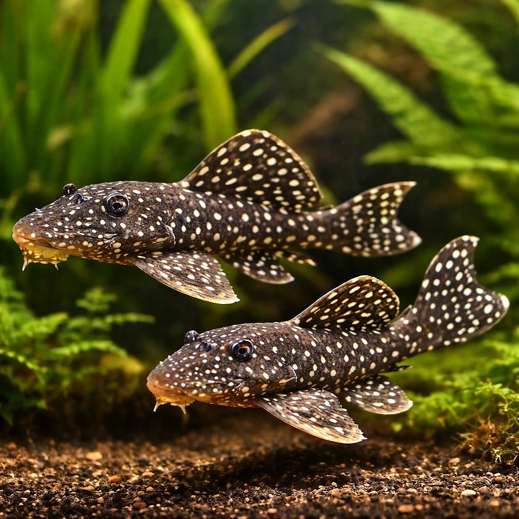 L007 Leporicantus galaxias 6 - — tropical fish for sale UK — AI pair planted view