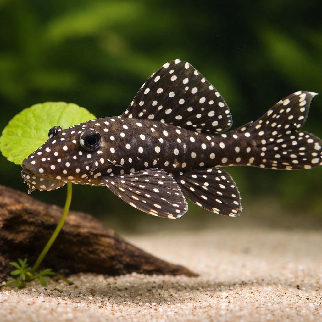 L007 Leporicantus galaxias 6 - — tropical fish for sale UK — AI scale plant view