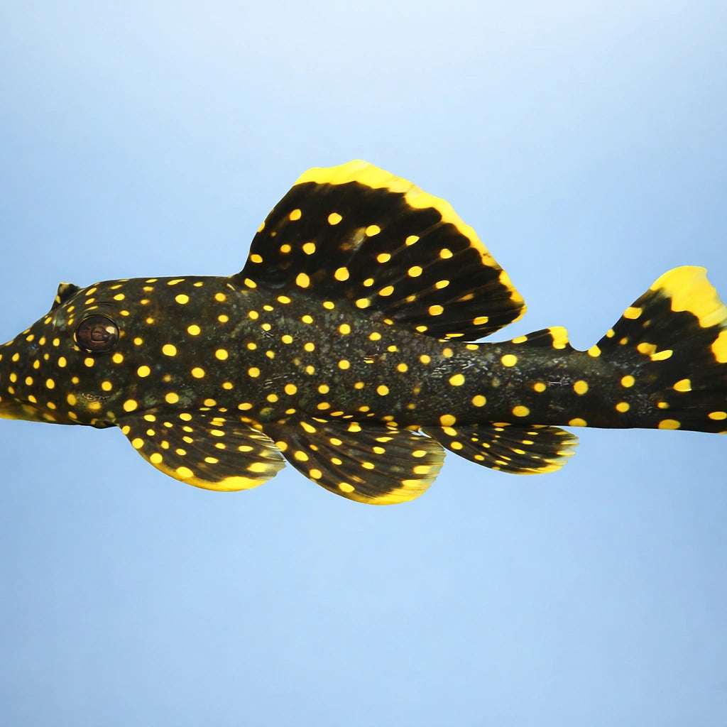 L018 Baryancistrus sp. Golden Nugget 4 - — tropical fish for sale UK — AI side clean view