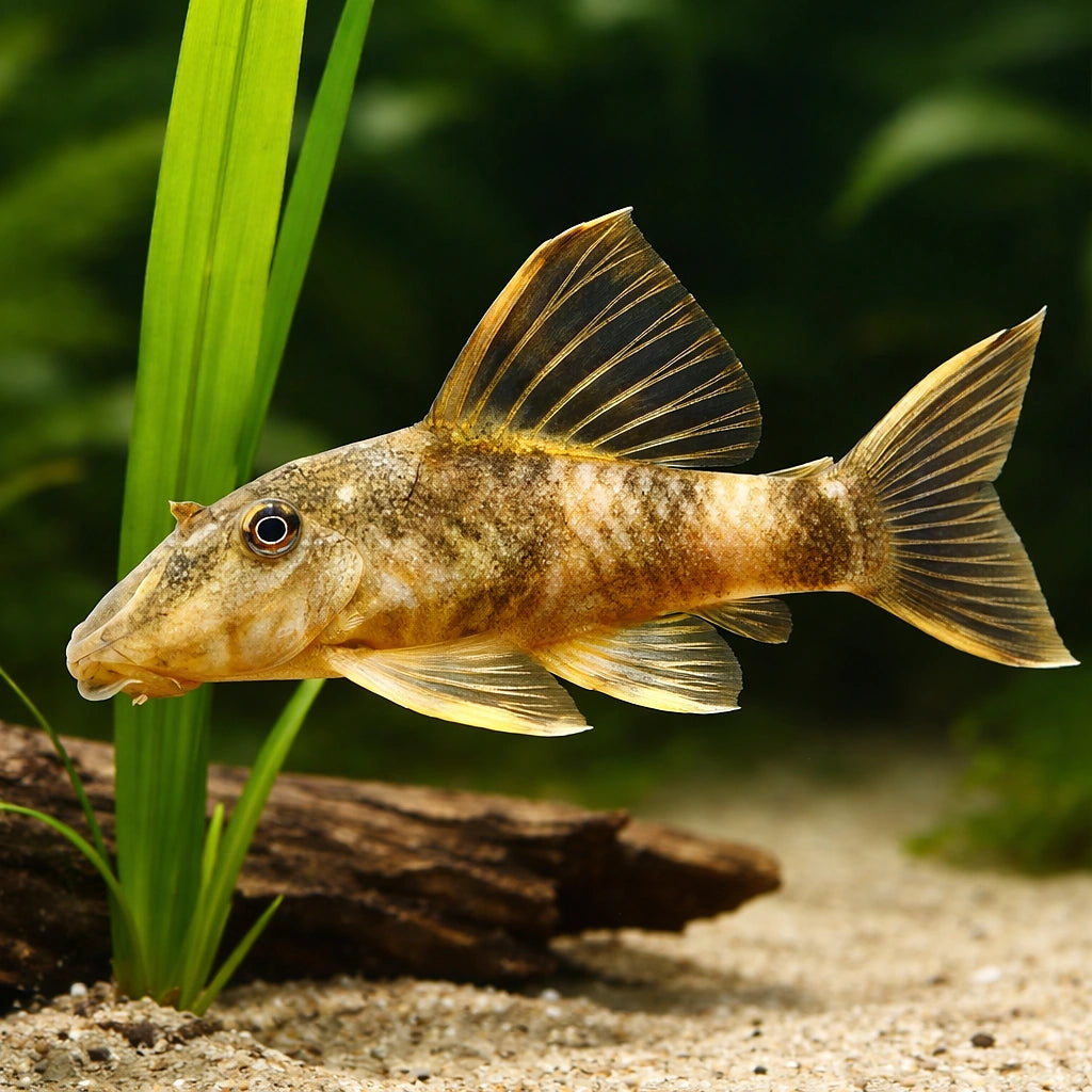 L103 Peckoltia sp. 4 - — tropical fish for sale UK — AI scale plant view