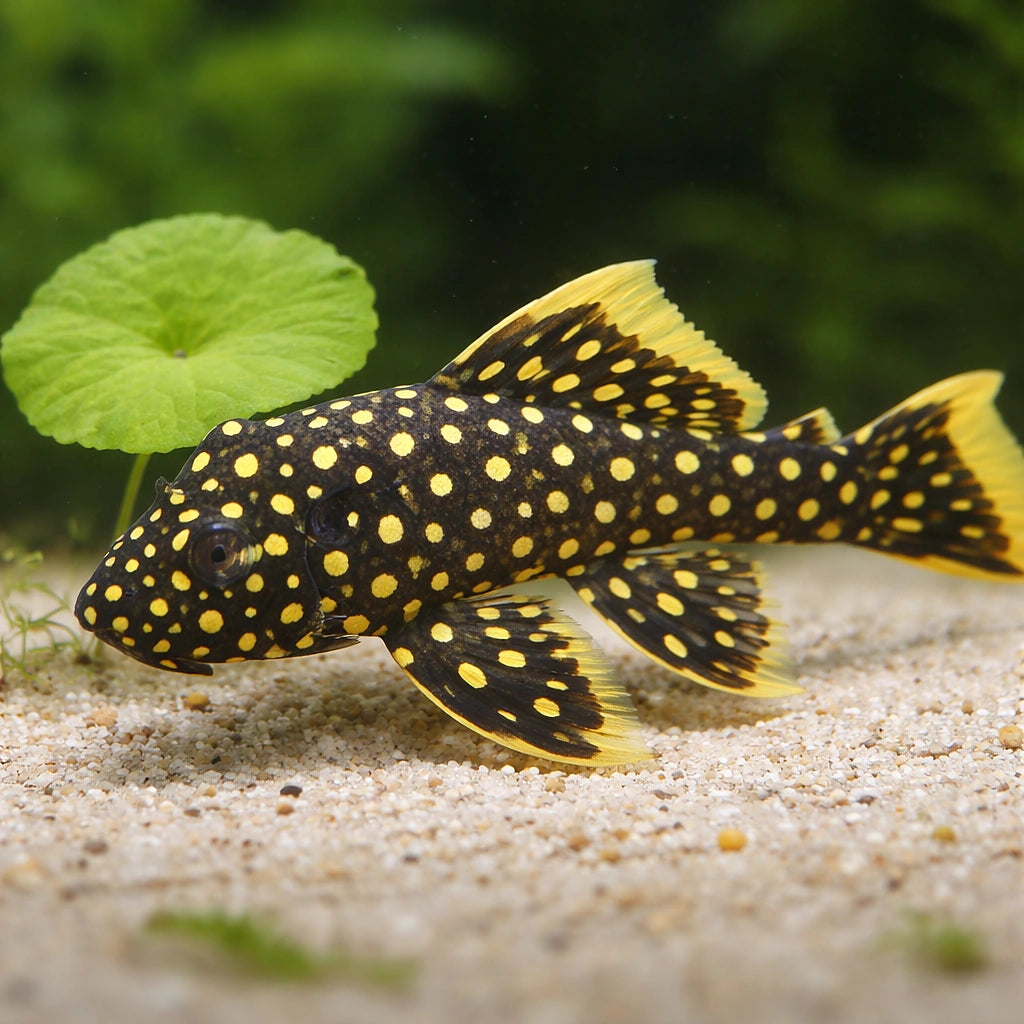 L177 Baryancistrus sp. 6 - — tropical fish for sale UK — AI scale plant view
