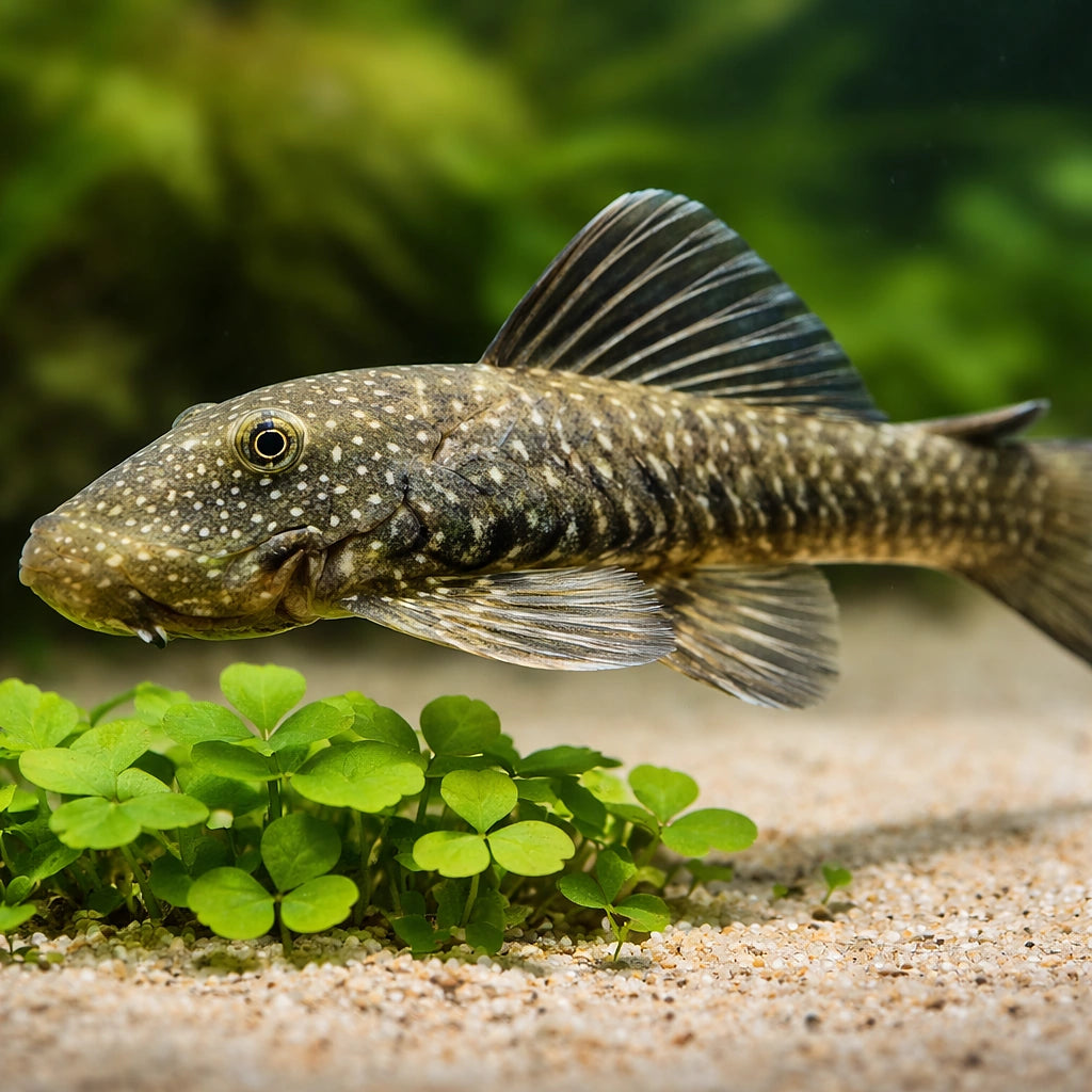 L187 Chaetostoma paersi 4 - — tropical fish for sale UK — AI scale plant view