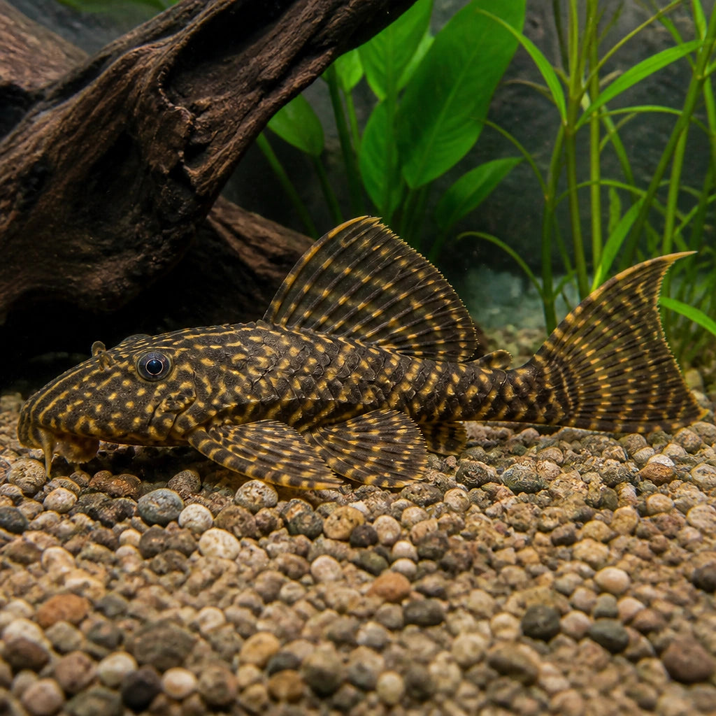 Ancistrus sp. L519 — Catfish cory pleco for sale UK — AI natural aquarium view
