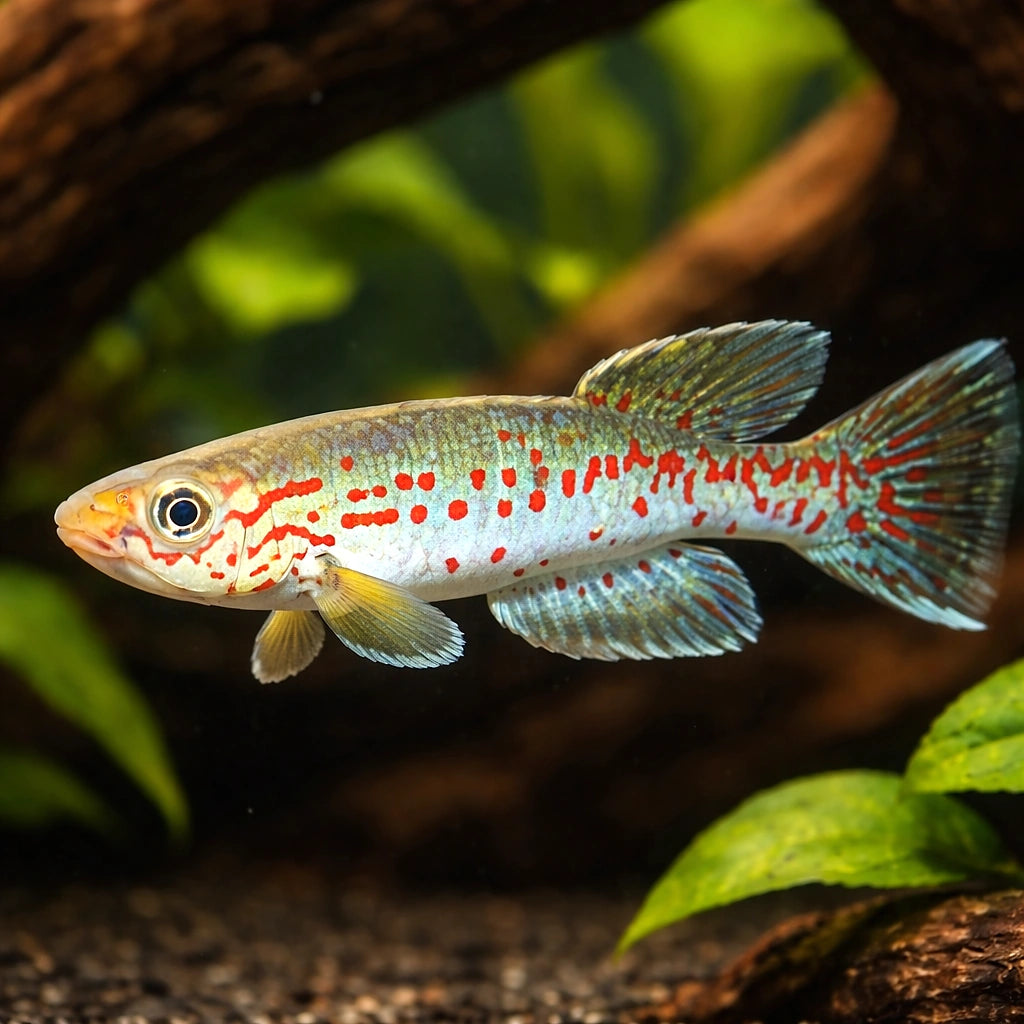 Labarre's Aphyosemion — tropical fish for sale UK — AI hero driftwood view