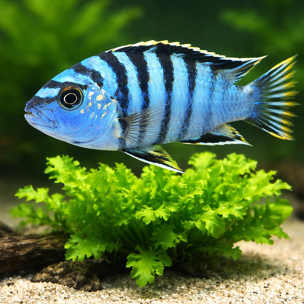 Labidochromis lundu blue 4 - — tropical fish for sale UK — AI scale plant view