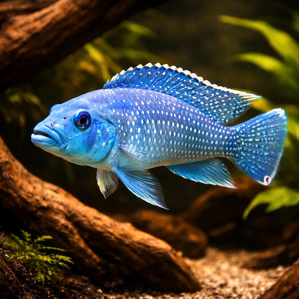 Lamprologus congoensis 3,5 - — tropical fish for sale UK — AI hero driftwood view