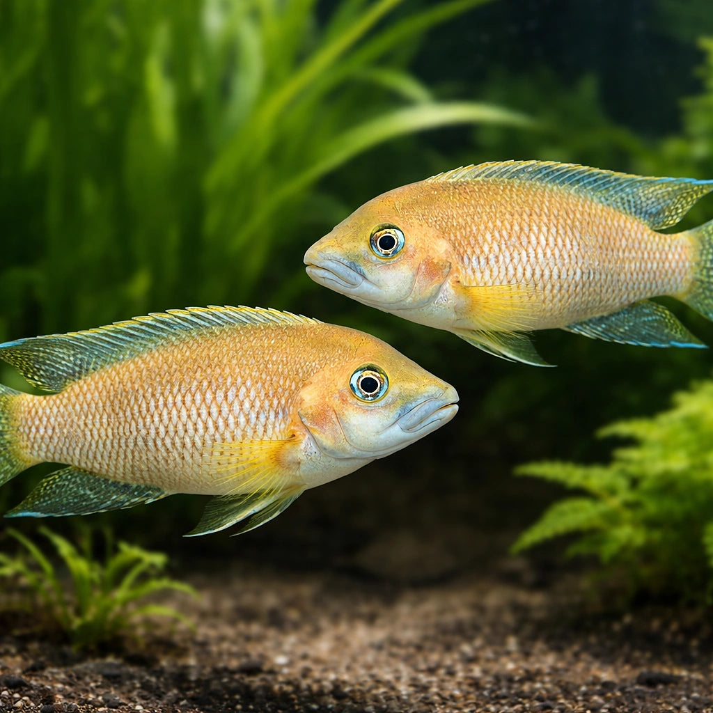 Lamprologus mondabu 5 - — tropical fish for sale UK — AI pair planted view