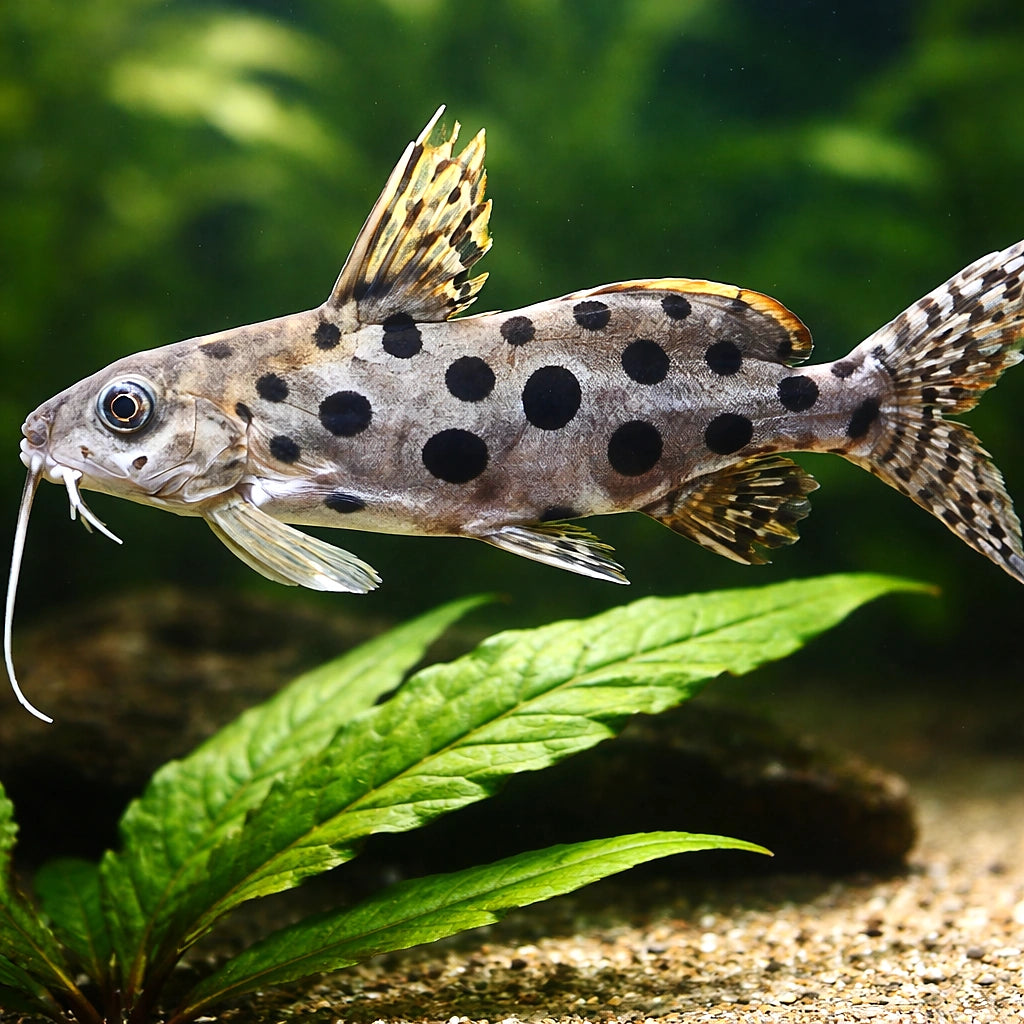 Large-Spot Catfish — tropical fish for sale UK — AI scale plant view