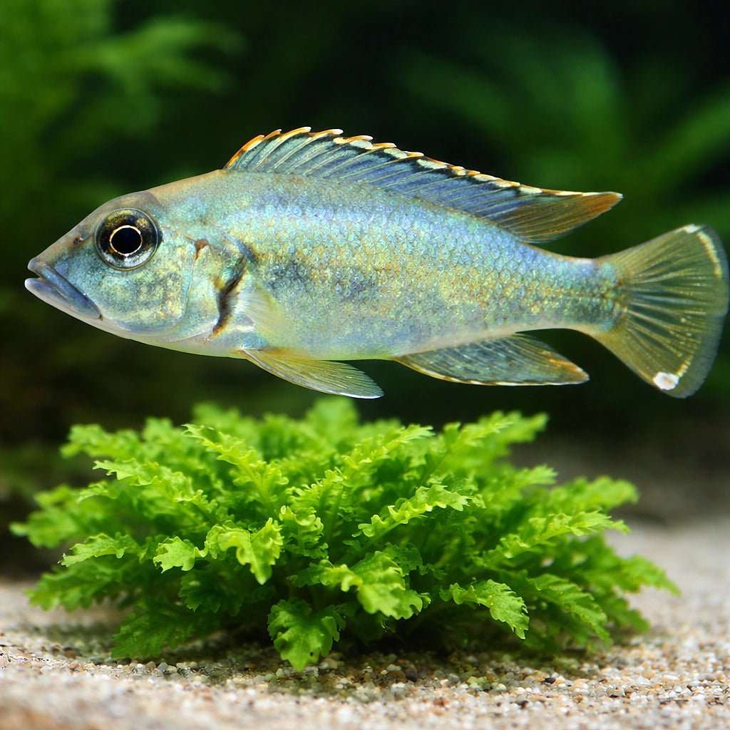 Lemaire's Lamprologus — tropical fish for sale UK — AI scale plant view