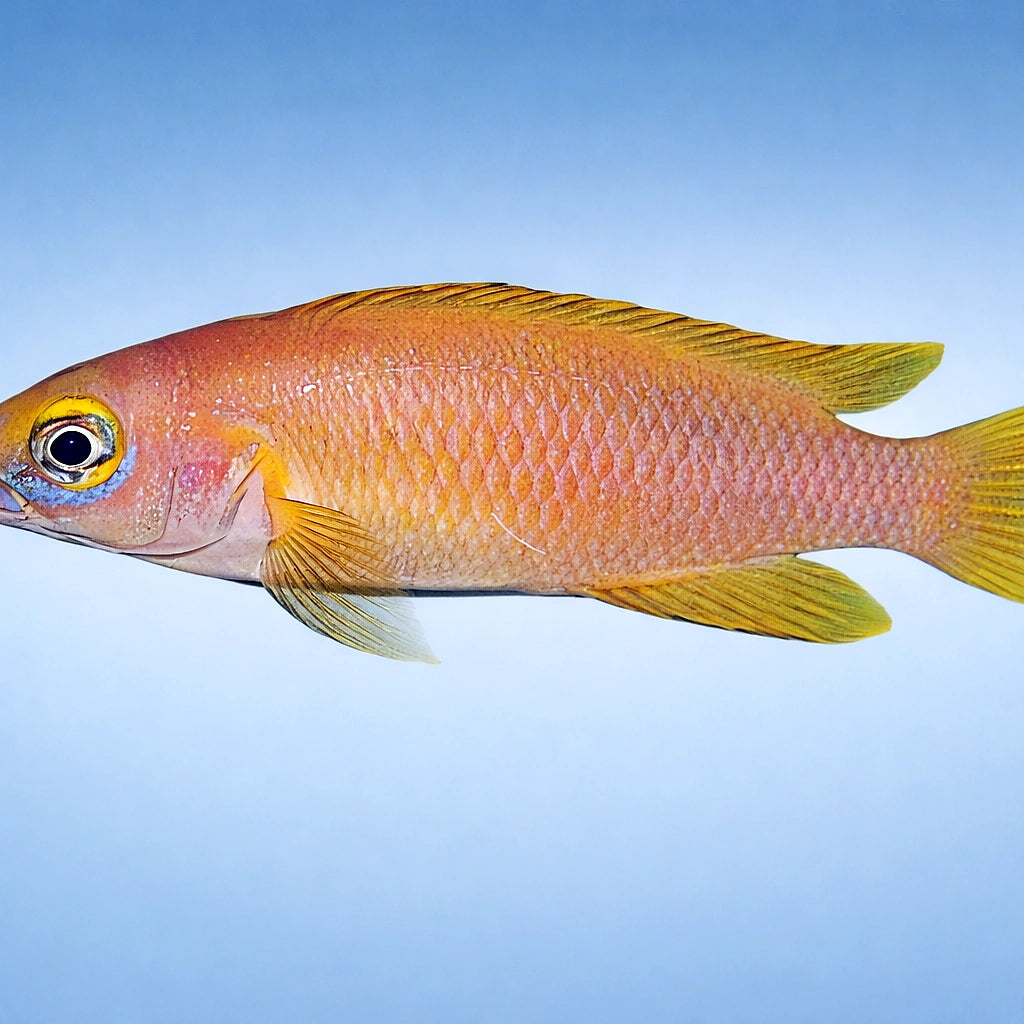 Lemon Cichlid — tropical fish for sale UK — AI side clean view