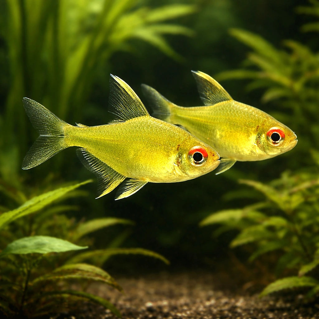 Lemon Tetras — South American Tetra for sale UK — AI pair planted view
