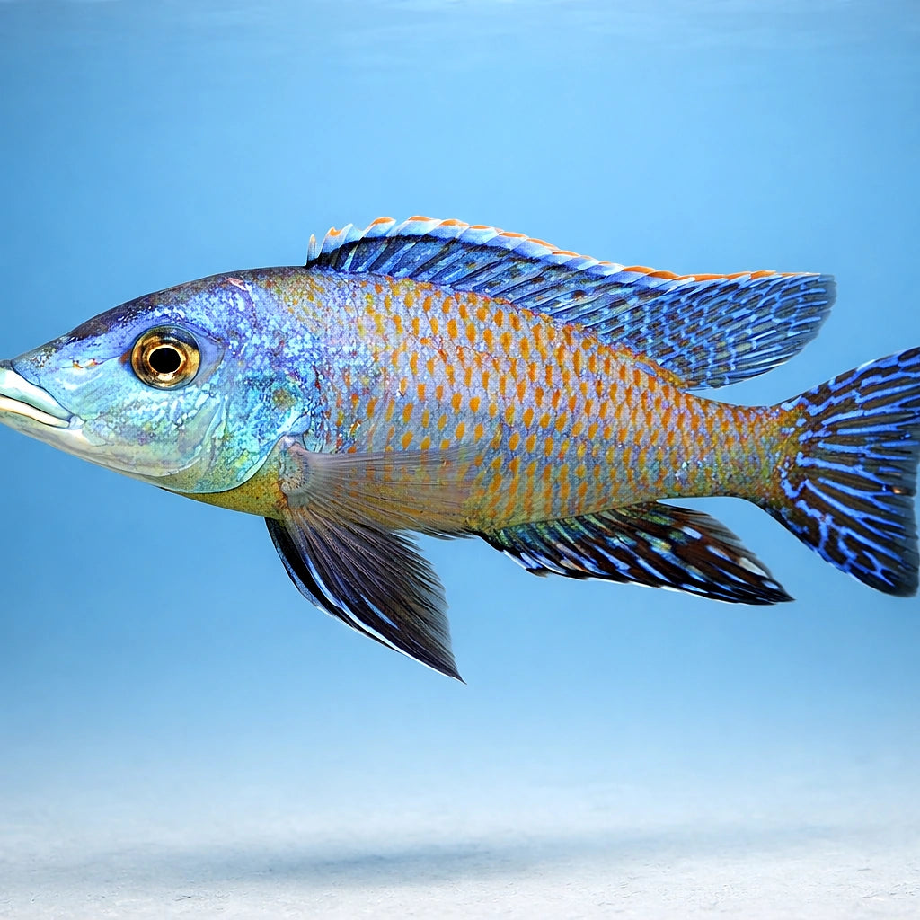 Lichmochromis acuticeps 5 - — tropical fish for sale UK — AI side clean view