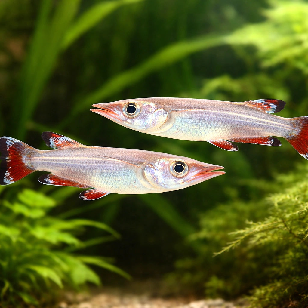 Liemi Halfbeak — tropical fish for sale UK — AI pair planted view