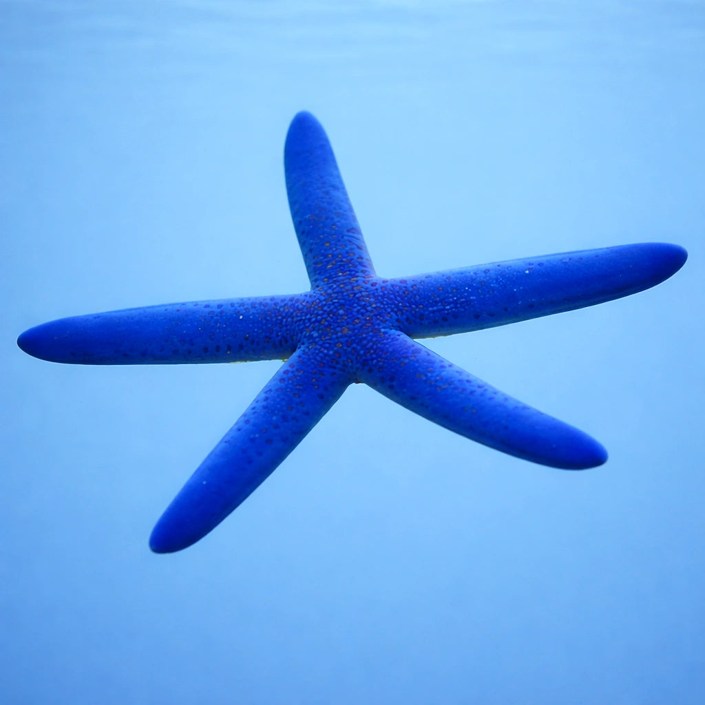 Linckia Laevigata Blue Starfish for UK Aquariums — tropical fish for sale UK — AI side clean view