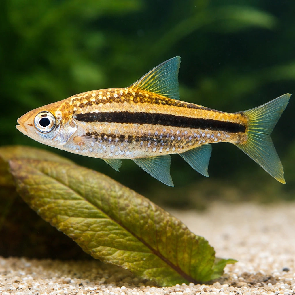 Lined Barb, Striped Barb — tropical fish for sale UK — AI scale plant view