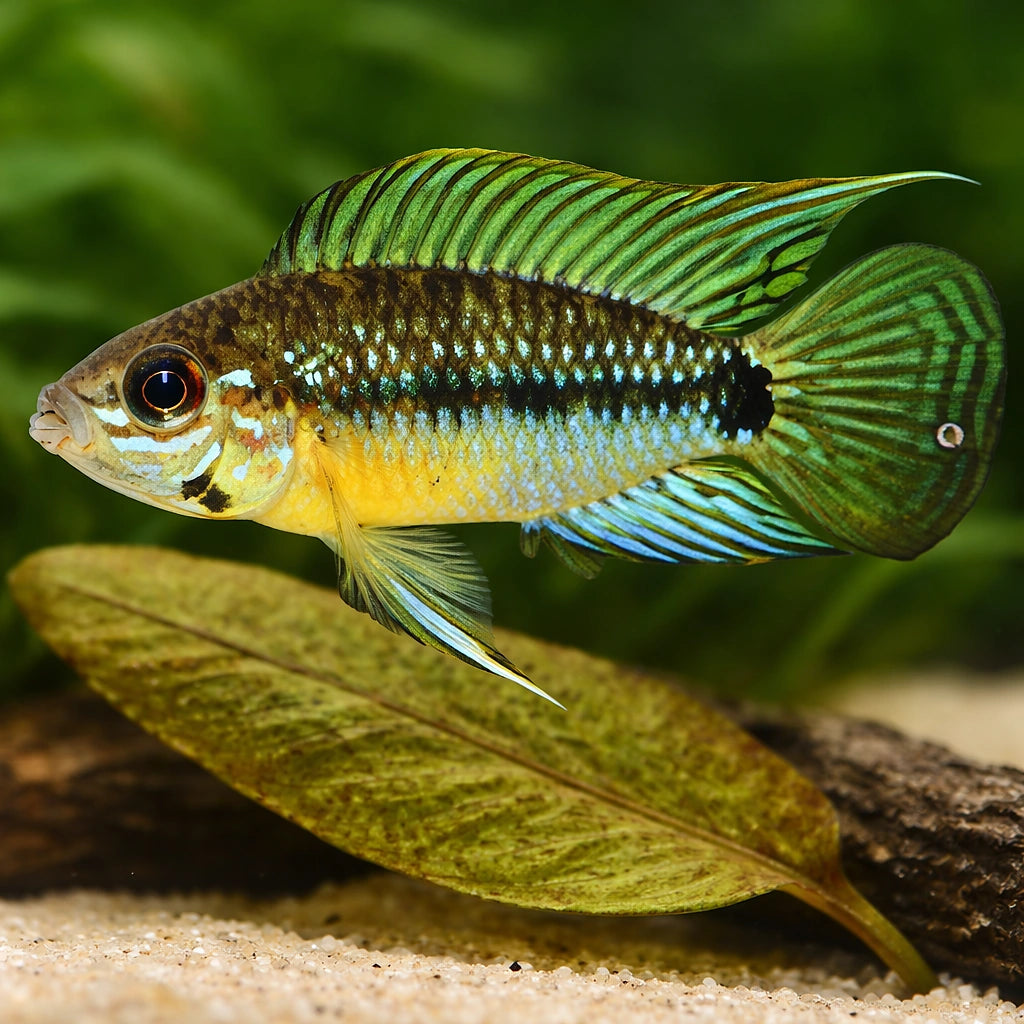 Linke's Dwarf Cichlid — tropical fish for sale UK — AI scale plant view