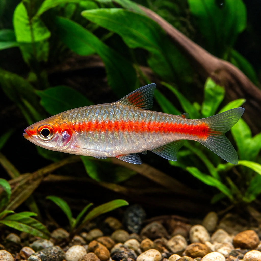 Rosy Barb — tropical fish for sale UK — AI natural aquarium view
