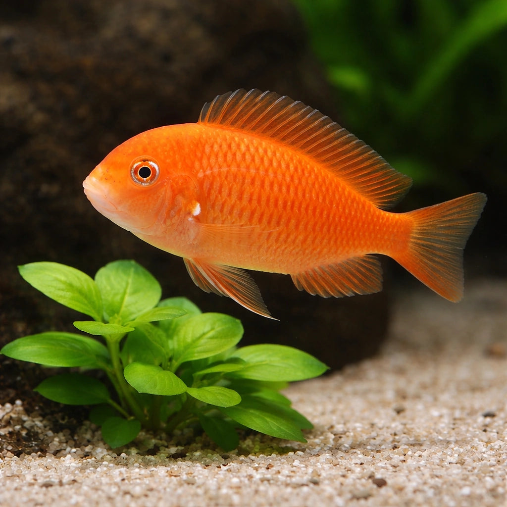 Chipimbi Albino Blunthead Cichlid - UK (Tropheus moorii) — Rare Chipimbi Albino Blunthead Cichlid for sale, a striking…
