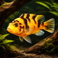 Maylandia zebra - UK (Maylandia zebra) — Striking Maylandia zebra cichlid with bold colour and active character, ideal for…