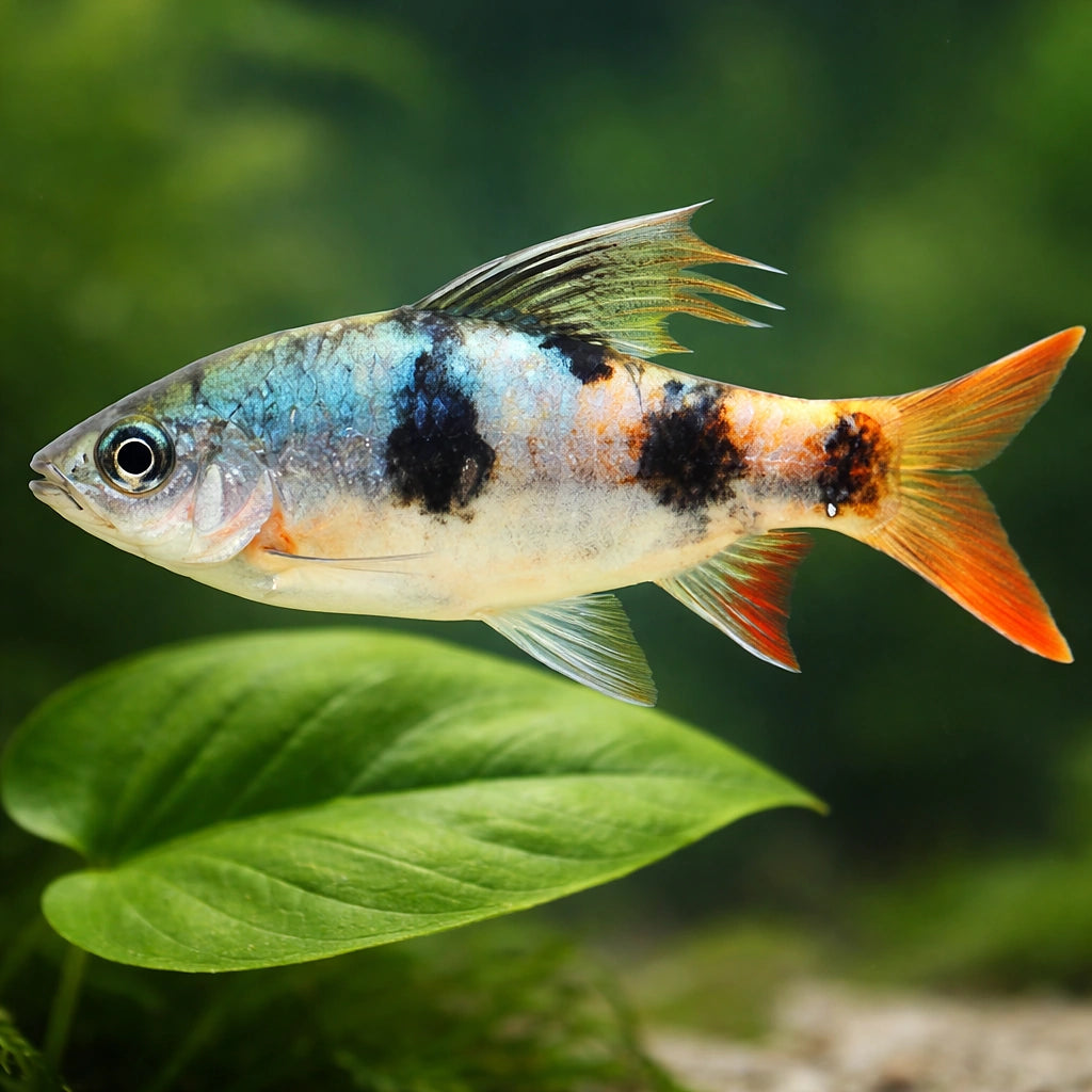 Longfin Barb — tropical fish for sale UK — AI scale plant view