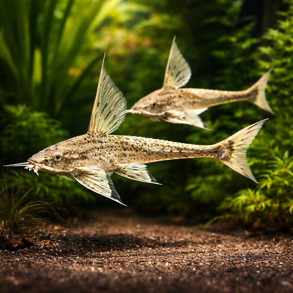 Loricaria circular — tropical fish for sale UK — AI pair planted view