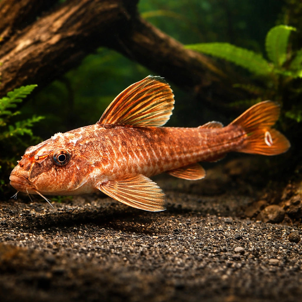 Loricaria sp. schocko 6 - — tropical fish for sale UK — AI hero driftwood view