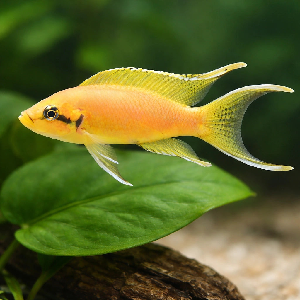 Lyretail Lamprologus, Fairy — tropical fish for sale UK — AI scale plant view