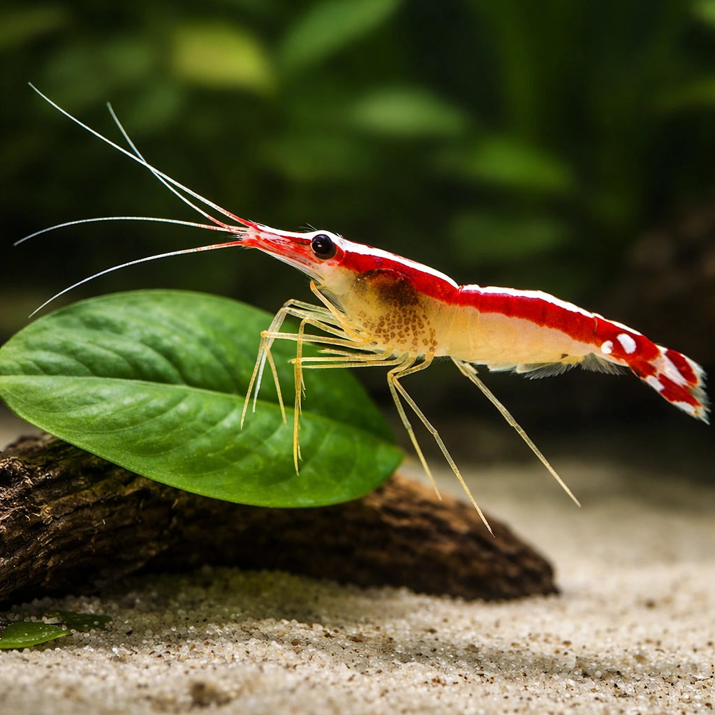 Cleaner Shrimp Lysmata amboinensis 3 — tropical fish for sale UK — AI scale plant view