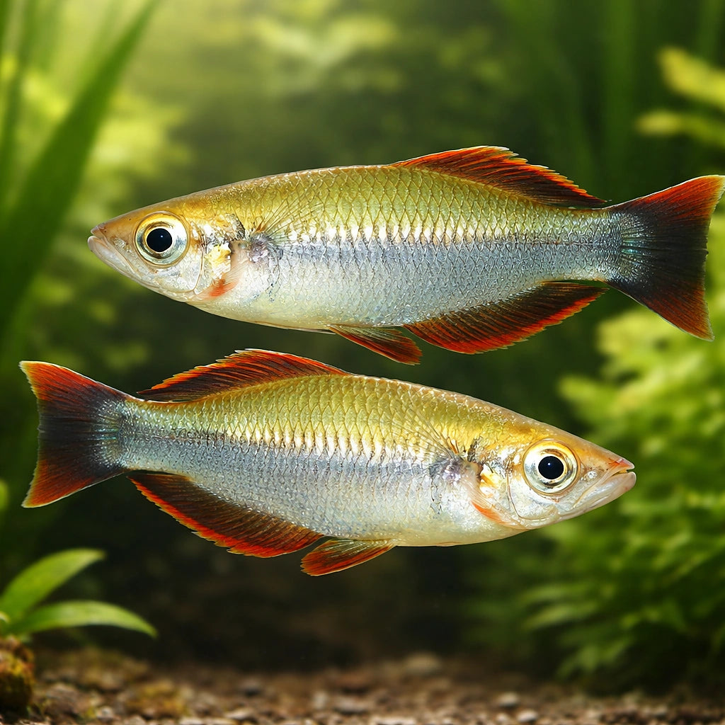 Madagascar Rainbow — tropical fish for sale UK — AI pair planted view