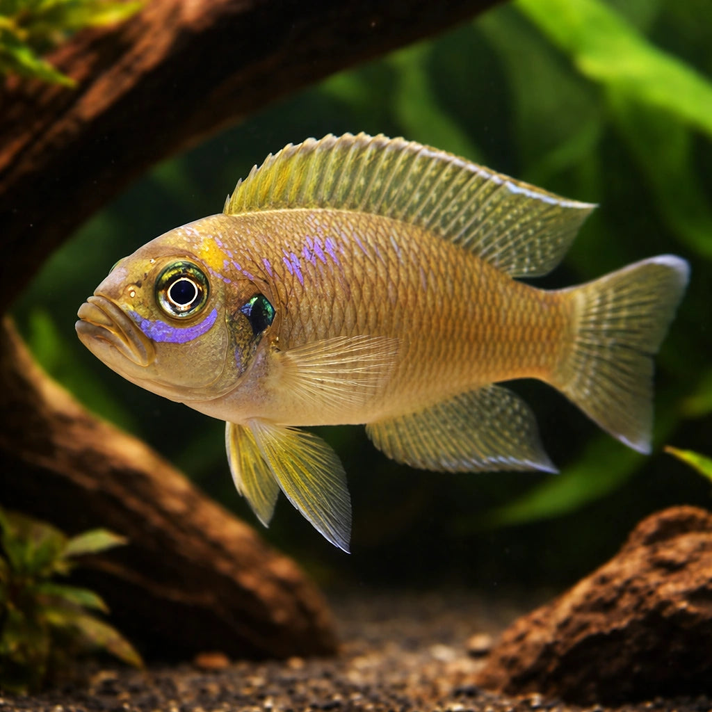 Magarae — tropical fish for sale UK — AI hero driftwood view