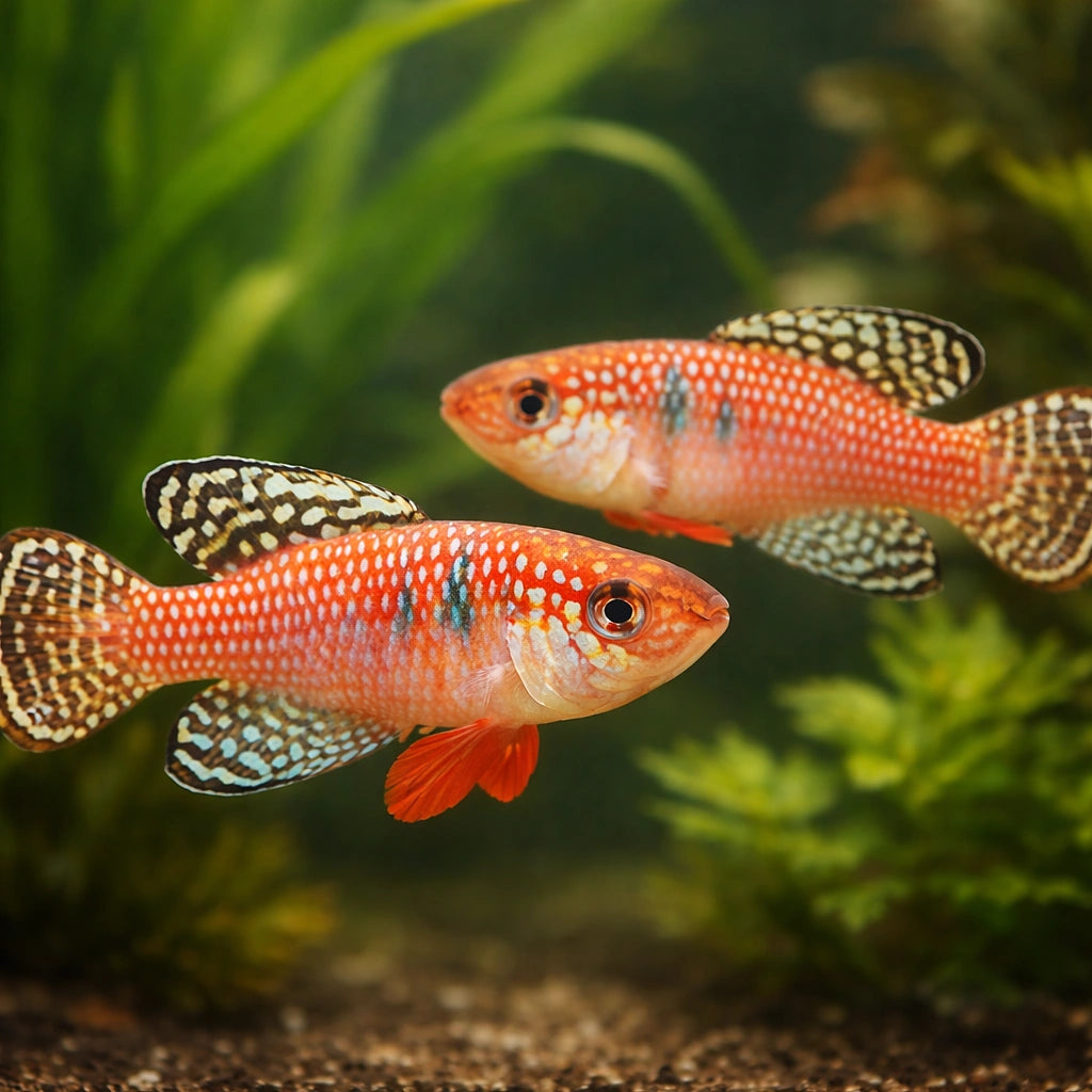 Magnificius Pearl Fish — tropical fish for sale UK — AI pair planted view