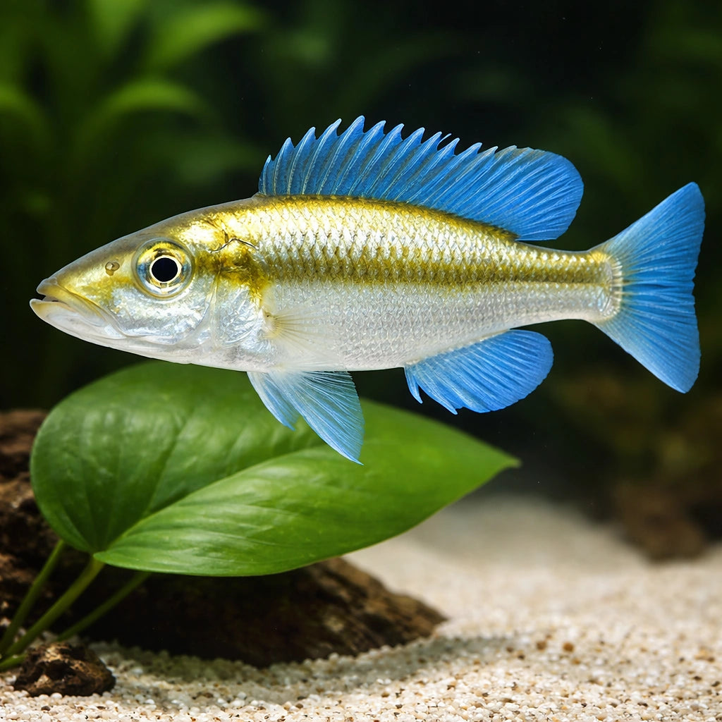 Malawi Eye-Biter — tropical fish for sale UK — AI scale plant view