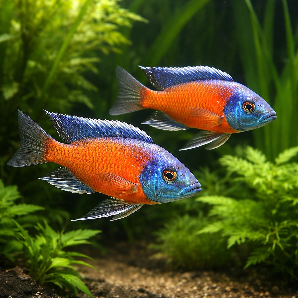 Malawi Medium (Malawi cichlid mixed) - Cichlid Fish for Sale UK — AI pair planted view