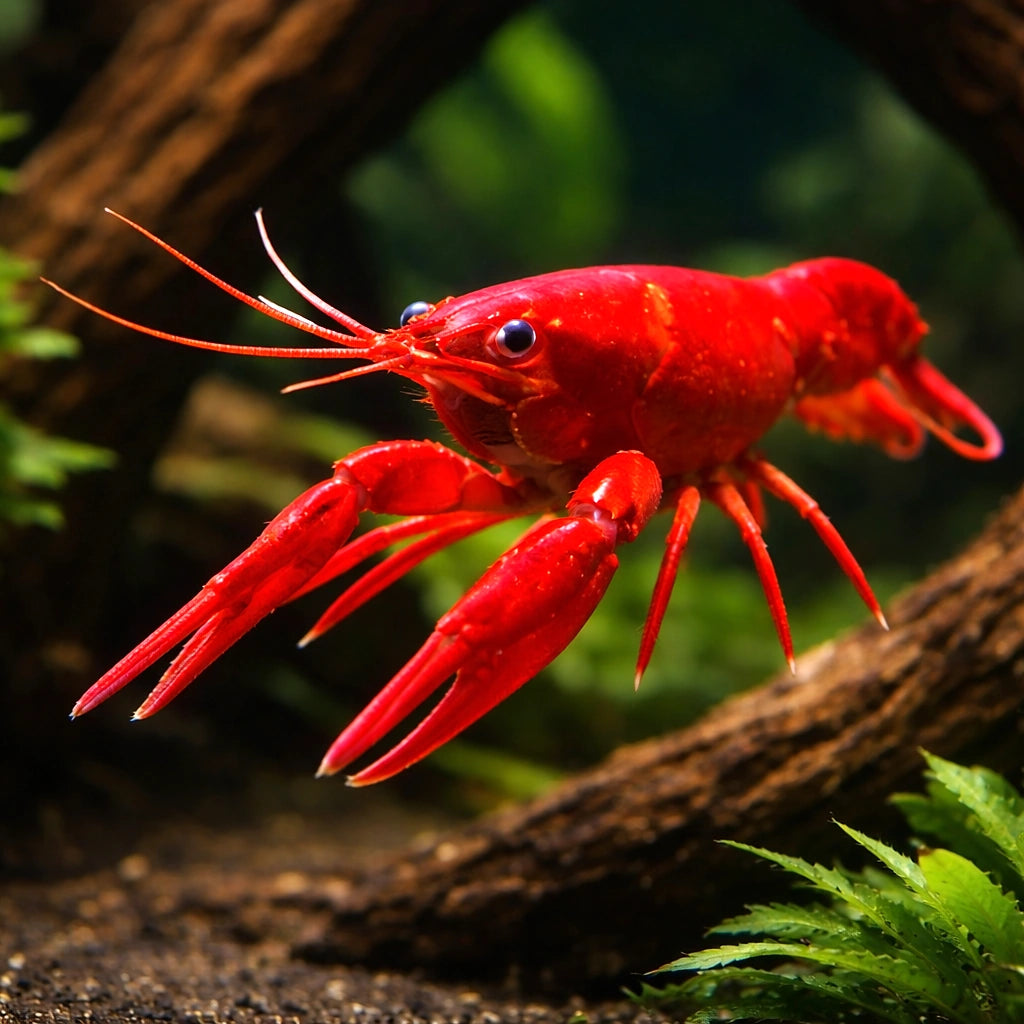 Malboro lobster 5 - — tropical fish for sale UK — AI hero driftwood view