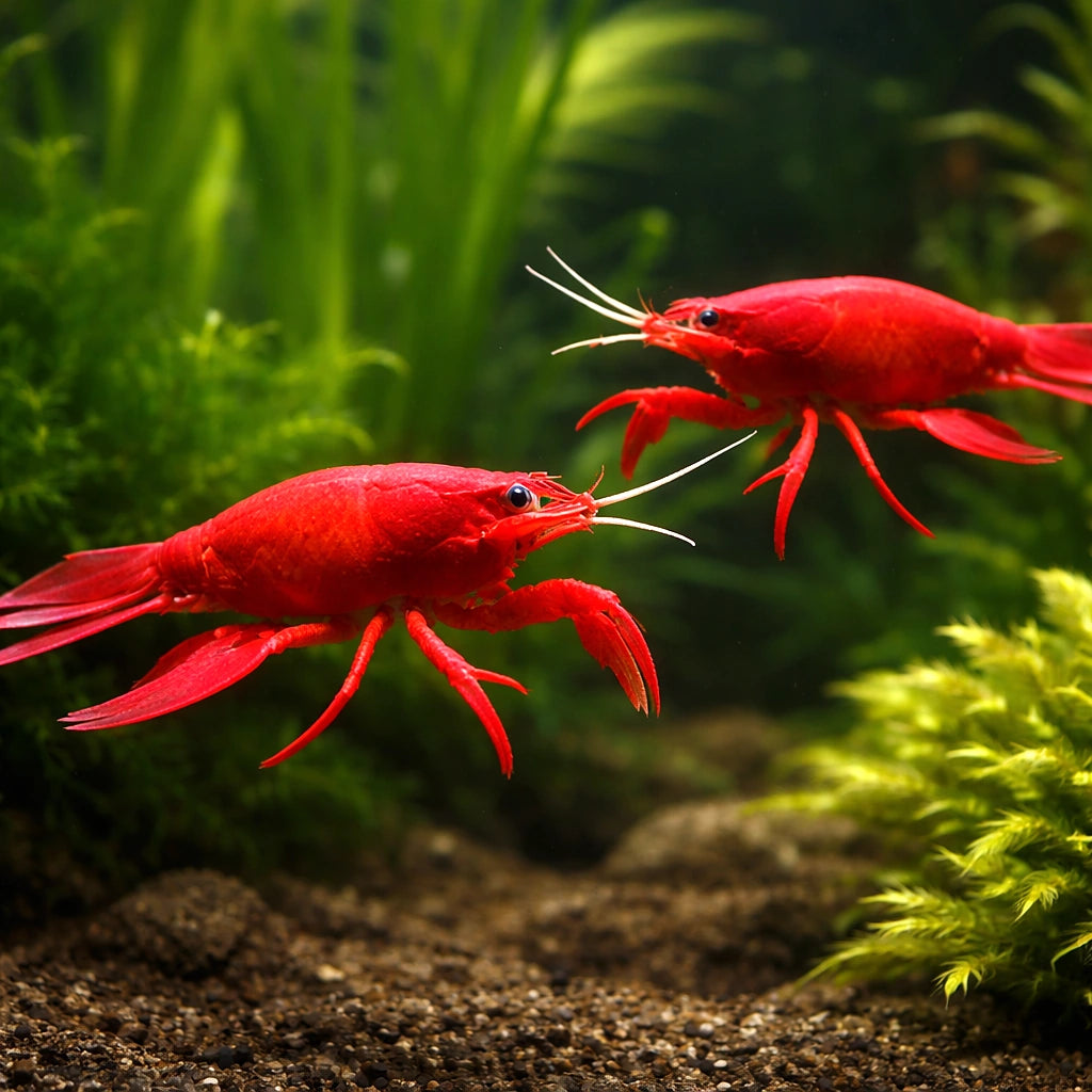 Malboro lobster 5 - — tropical fish for sale UK — AI pair planted view