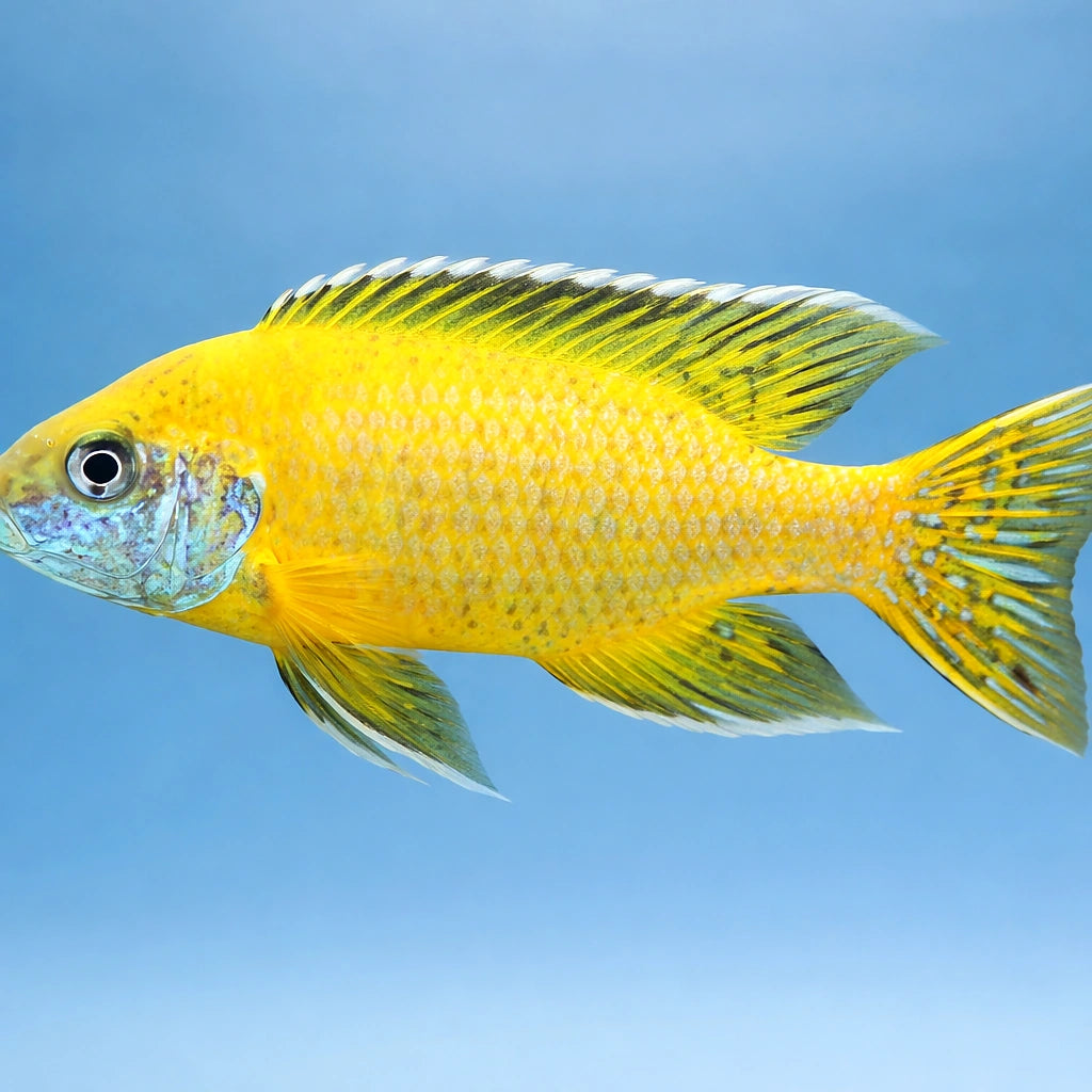 Maleri Peacock Cichlid — tropical fish for sale UK — AI side clean view