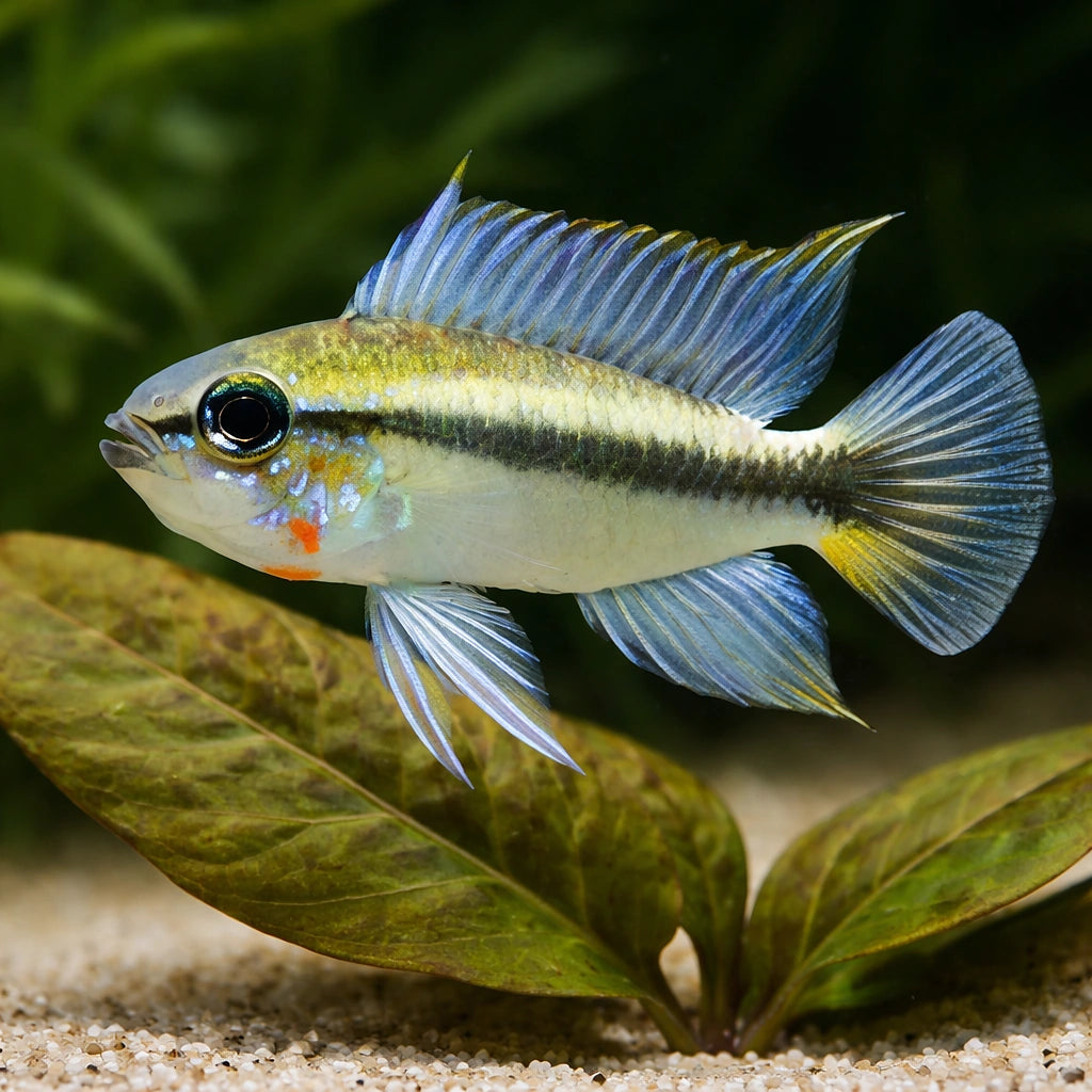 Mamore Dwarf Cichlid — tropical fish for sale UK — AI scale plant view