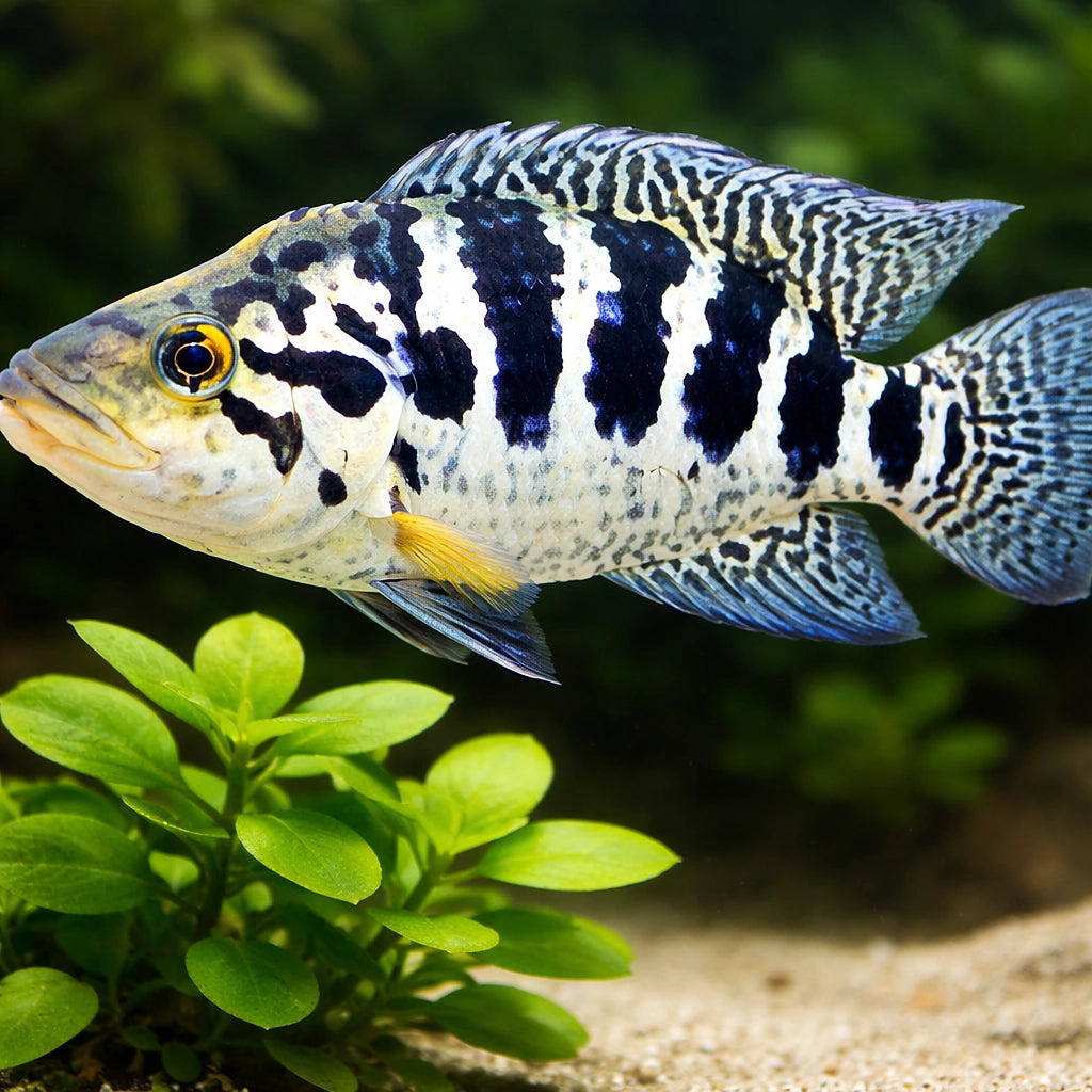 Managua Cichlid — tropical fish for sale UK — AI scale plant view