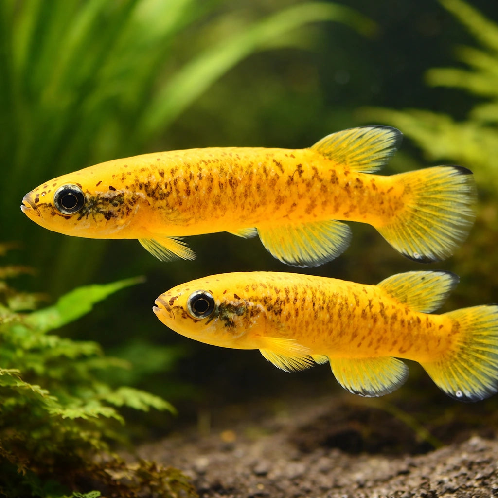 Marbled Rivulus — tropical fish for sale UK — AI pair planted view