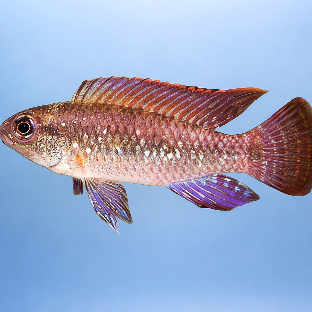 Meinkenni Dwarf Cichlid — tropical fish for sale UK — AI side clean view