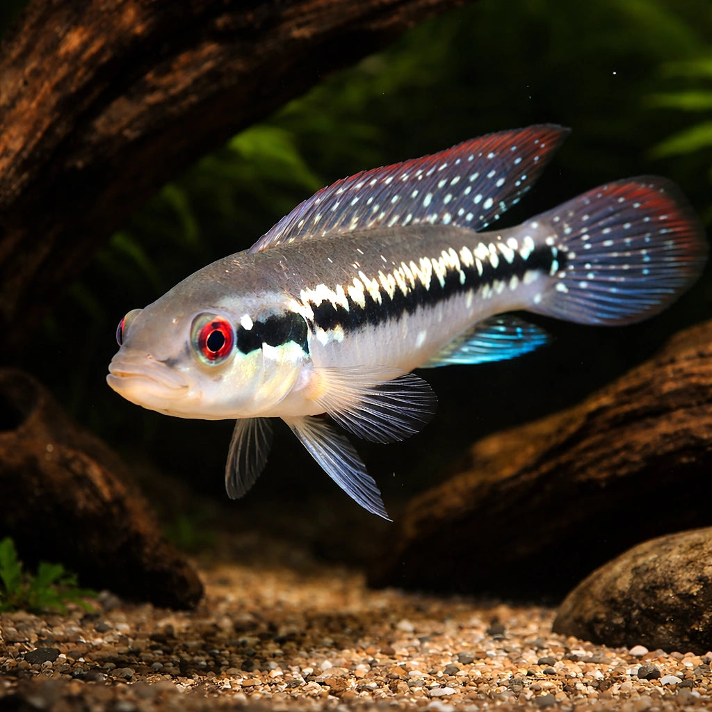 Menezesi — tropical fish for sale UK — AI hero driftwood view
