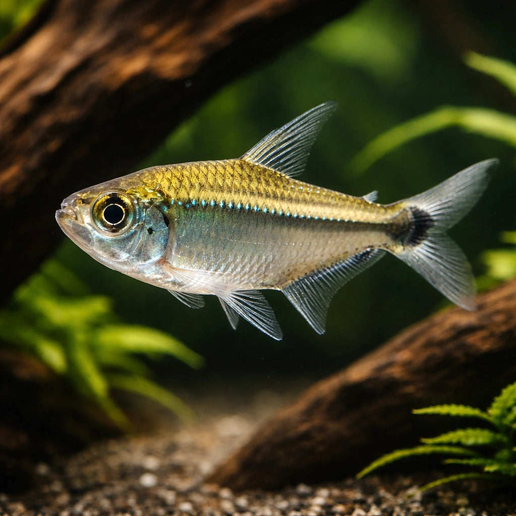 Moenkhausia Costae Tetra - Perfect for UK Aquariums — tropical fish for sale UK — AI hero driftwood view