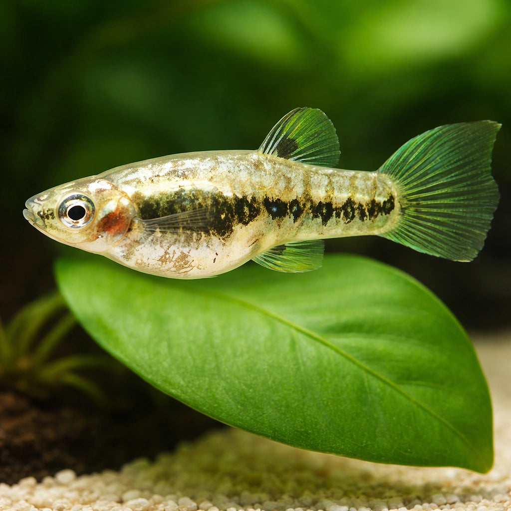 Mosquito Fish, Dwaf Top Minnow — tropical fish for sale UK — AI scale plant view